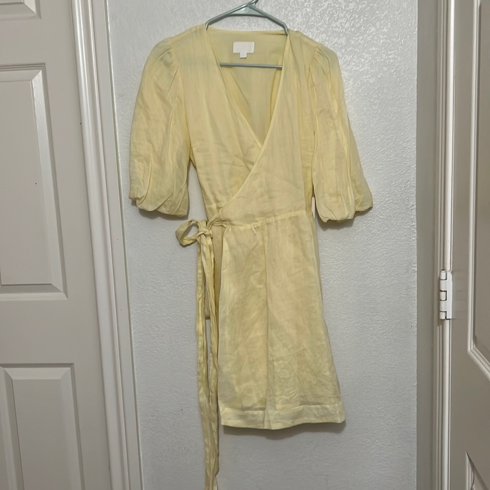 Yellow pastel dress